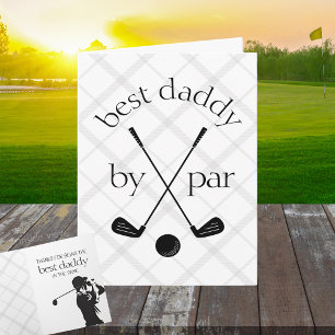 Beste von Par Personalisierte Karierte Golf Klappg Karte