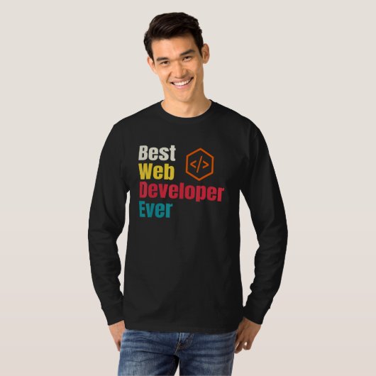 Beste Webentwickler-Website Programmierer Coder Co T-Shirt (Vorne ganz)