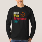 Beste Webentwickler-Website Programmierer Coder Co T-Shirt (Vorderseite)