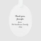 Beste weibliche Pet Groomer Acryl-Ornament Ornament (Rückseite)