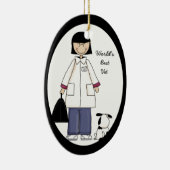 Beste weibliche Veterinärverzierung Keramikornament (Rechts)