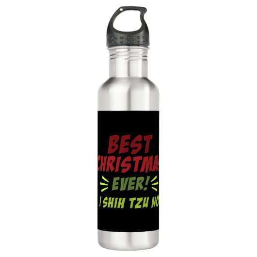 Beste Weihnachten Edelstahlflasche (Vorderseite)