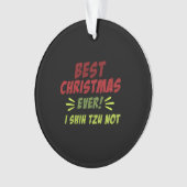 Beste Weihnachten Ornament (Vorderseite)