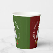 Beste Weihnachten von Par Golf Ball Tree Ursprüngl Pappbecher (Rechts)