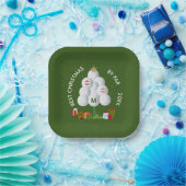 Beste Weihnachten von Par Golf Ball Tree Ursprüngl Pappteller (Party)