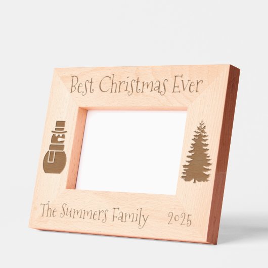 Beste Weihnachtsfeier Geätzte Rahmen (Links)