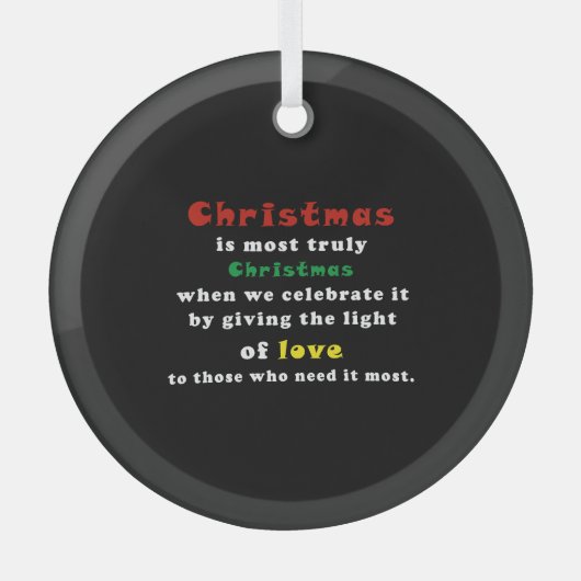Beste Weihnachtsfeier Ornament Aus Glas (Vorderseite)