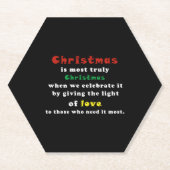 Beste Weihnachtsfeier Untersetzer (Vorderseite)