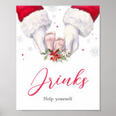 Beste Weihnachtsgeschenke Baby Duschtränke Poster (Vorne)