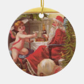 Beste Weihnachtsschmuck - 2 Seiten Vintag Santas (Vorne)