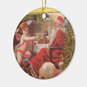 Beste Weihnachtsschmuck - 2 Seiten Vintag Santas (Links)