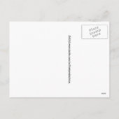 Beste Weihnachtswünsche Feiertagspostkarte (Rückseite)