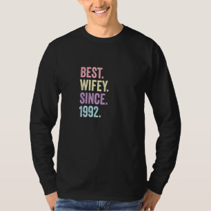 Beste Wifey seit 1992 30. Hochzeitstag 30 T-Shirt