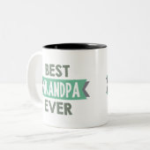 Beste Wort-Kunst-Tasse des Großvaters überhaupt Zweifarbige Tasse (Vorderseite Links)