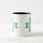 Beste Wort-Kunst-Tasse des Großvaters überhaupt Zweifarbige Tasse (Mittel)