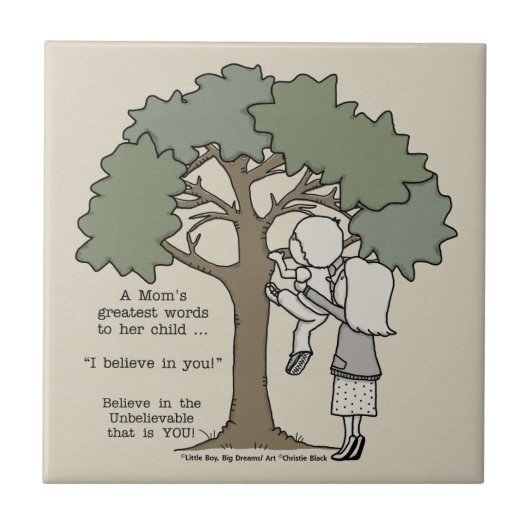 Beste Worte der Mama Fliese (Vorderseite)