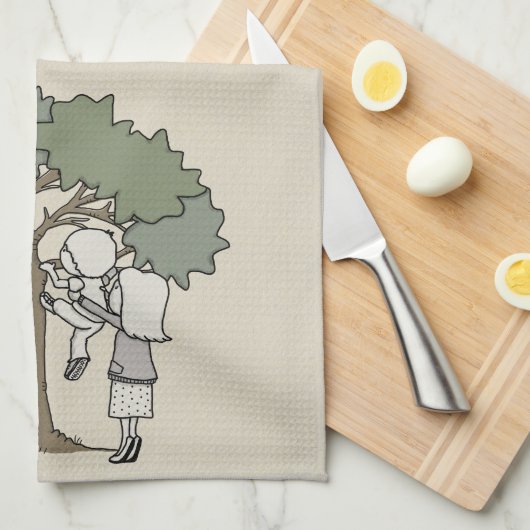 Beste Worte der Mama Geschirrtuch (Viertel Falte)