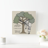 Beste Worte der Mama Quadratische Wanduhr (Zuhause)