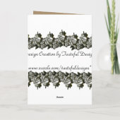 Beste Wünsche auf Ihren Hochzeitskarten Karte (Rückseite)