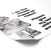 Beste Wünsche aus dem Roboter mit Atomantrieb Fotodruck (Ecke)