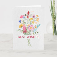 Beste Wünsche Blumenstrauß