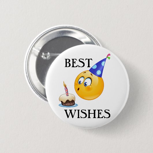 Beste Wünsche Button (Vorne & Hinten)