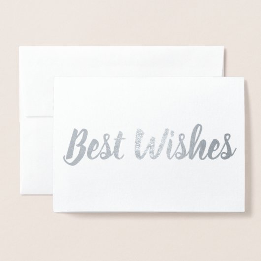 Beste Wünsche Folienkarte (Vorderseite mit Umschlag)