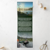 Beste Wünsche für das Foto und Weihnachts-Letter-T Dreifach Gefaltete Einladung (Innenseite)