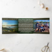 Beste Wünsche für das Foto und Weihnachtsbrief Dreifach Gefaltete Einladung (Innenseite)