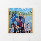 Beste Wünsche für das Foto und Weihnachtsbrief Dreifach Gefaltete Einladung (Cover)