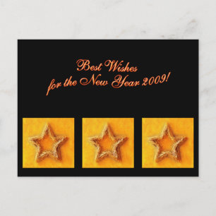 Beste Wünsche für das neue Jahr 2009 - Postkarte
