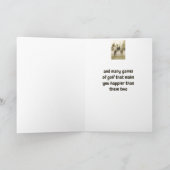 Beste Wünsche für Ihr Ruhestands-Golf spielen Karte (Innenseite)