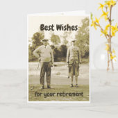 Beste Wünsche für Ihr Ruhestands-Golf spielen Karte (Gelbe Blume)