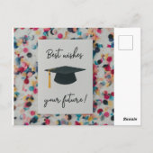 Beste Wünsche für Ihre Zukunft Postkarte (Rückseite)