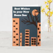 Beste Wünsche für Ihren neuen Zuhause Karte (Gelbe Blume)