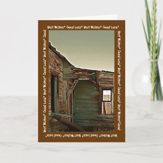 Beste Wünsche für neue Zuhause Karte (Vorderseite)