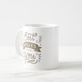 beste Wünsche für Sie Kaffeetasse (Vorderseite Links)