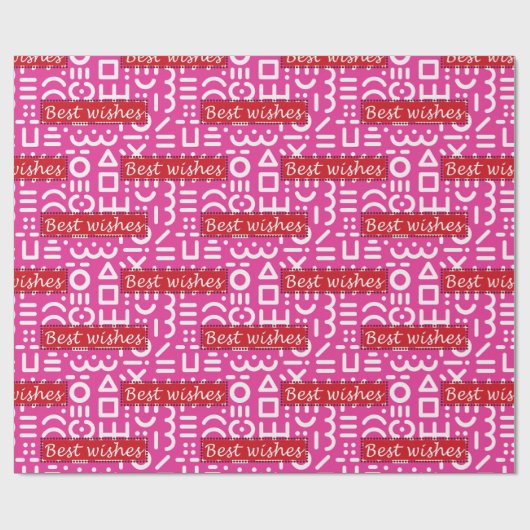 beste Wünsche Geschenkpapier (Flach)