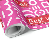 beste Wünsche Geschenkpapier (Rolleneckpunkt)