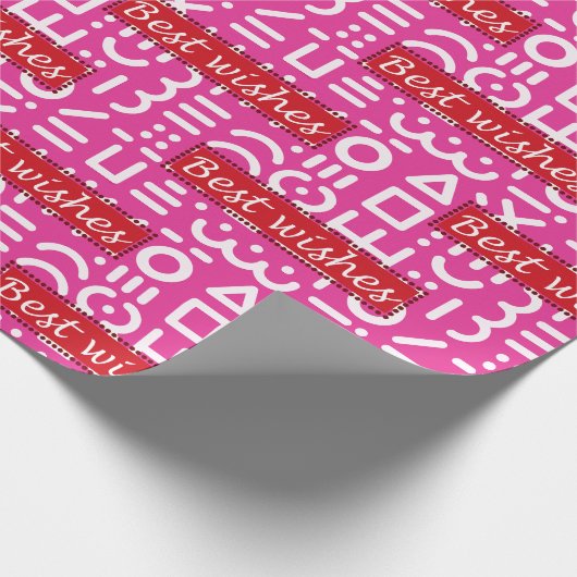 beste Wünsche Geschenkpapier (Ecke)
