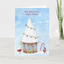 Beste Wünsche Happy Holiday Gnome Zuhause Custom C