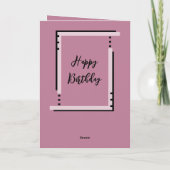 Beste Wünsche hinzufügen Foto-Lavendel Geburtstag Karte (Rückseite)