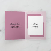 Beste Wünsche hinzufügen Foto-Lavendel Geburtstag Karte (Innenseite)