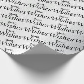 Beste Wünsche | Hochzeit Geschenkpapier (Ecke)