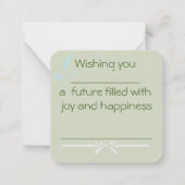 Beste Wünsche: Karte (Rückseite)