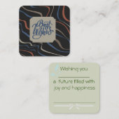 Beste Wünsche: Karte (Vorne/Hinten)