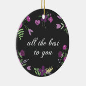 Beste Wünsche Keramikornament (Rechts)