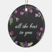 Beste Wünsche Keramikornament (Links)