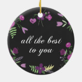 Beste Wünsche Keramikornament (Hinten)