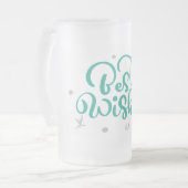 Beste Wünsche Mattierte Tasse (Vorderseite Links)
